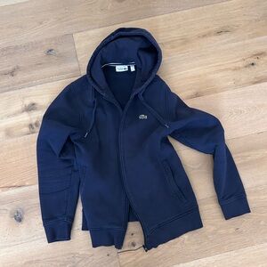 Lacoste Kids Dark Blue Zip-Up Hoodie